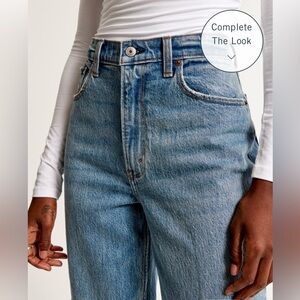 Abercrombie and Fitch Ultra High Rise 90s Straight Jean